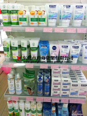 供應(yīng)雙面中島架與時(shí)尚化妝品貨架，廣州貨架批發(fā)一站式采購